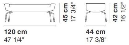La Cividina Мягкая скамья из ткани Serie_50 sun-id-1428461 - Вид №1