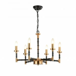 Подвесная люстра Favourite Angular 1906-6P FAVOURITE ДИЗАЙНЕРСКИЕ, ANGULAR 057050 Золотой