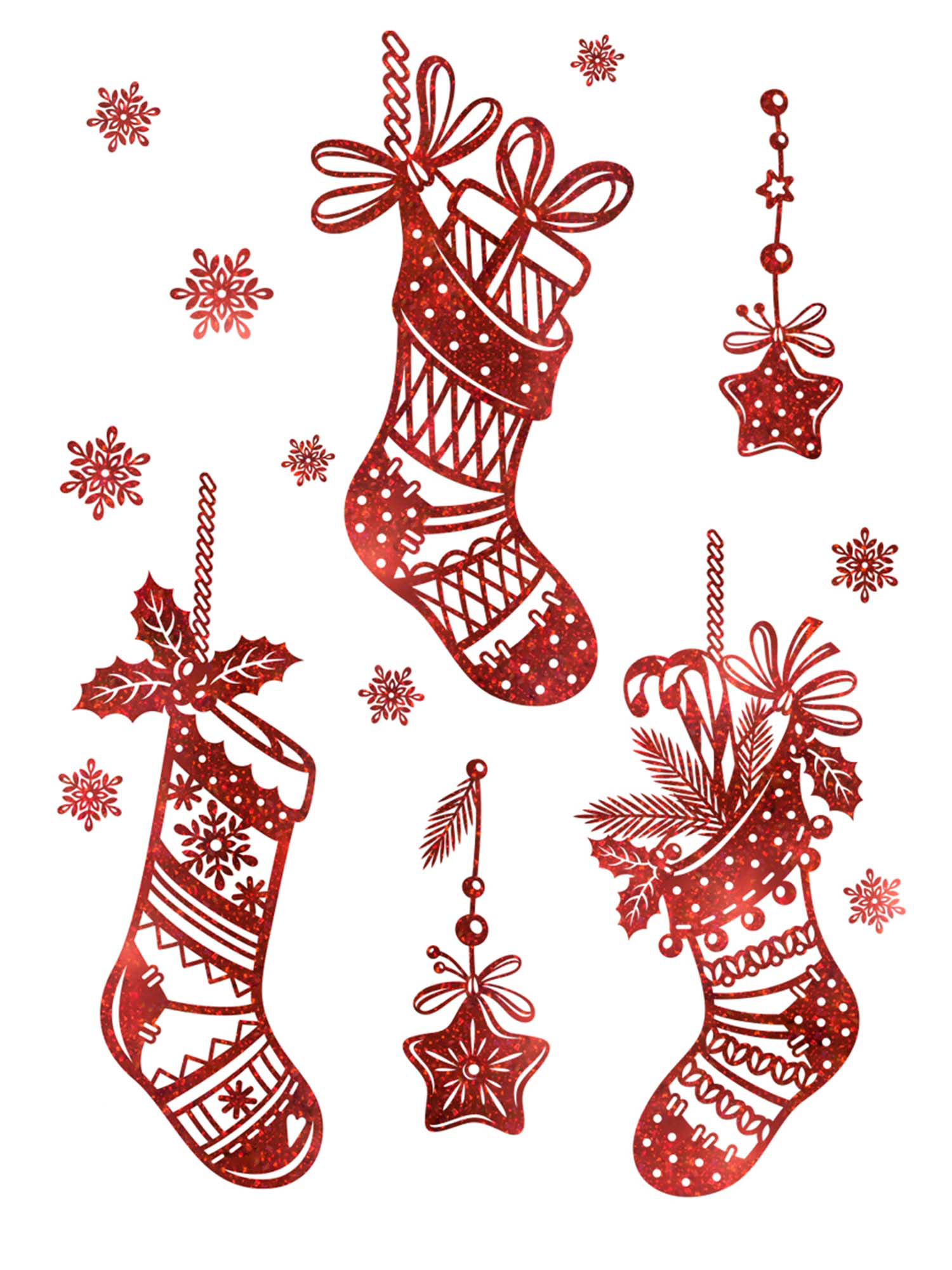 82882460 Наклейка "Красные носочки" 23x36 см STLM-0037485 Santreyd 