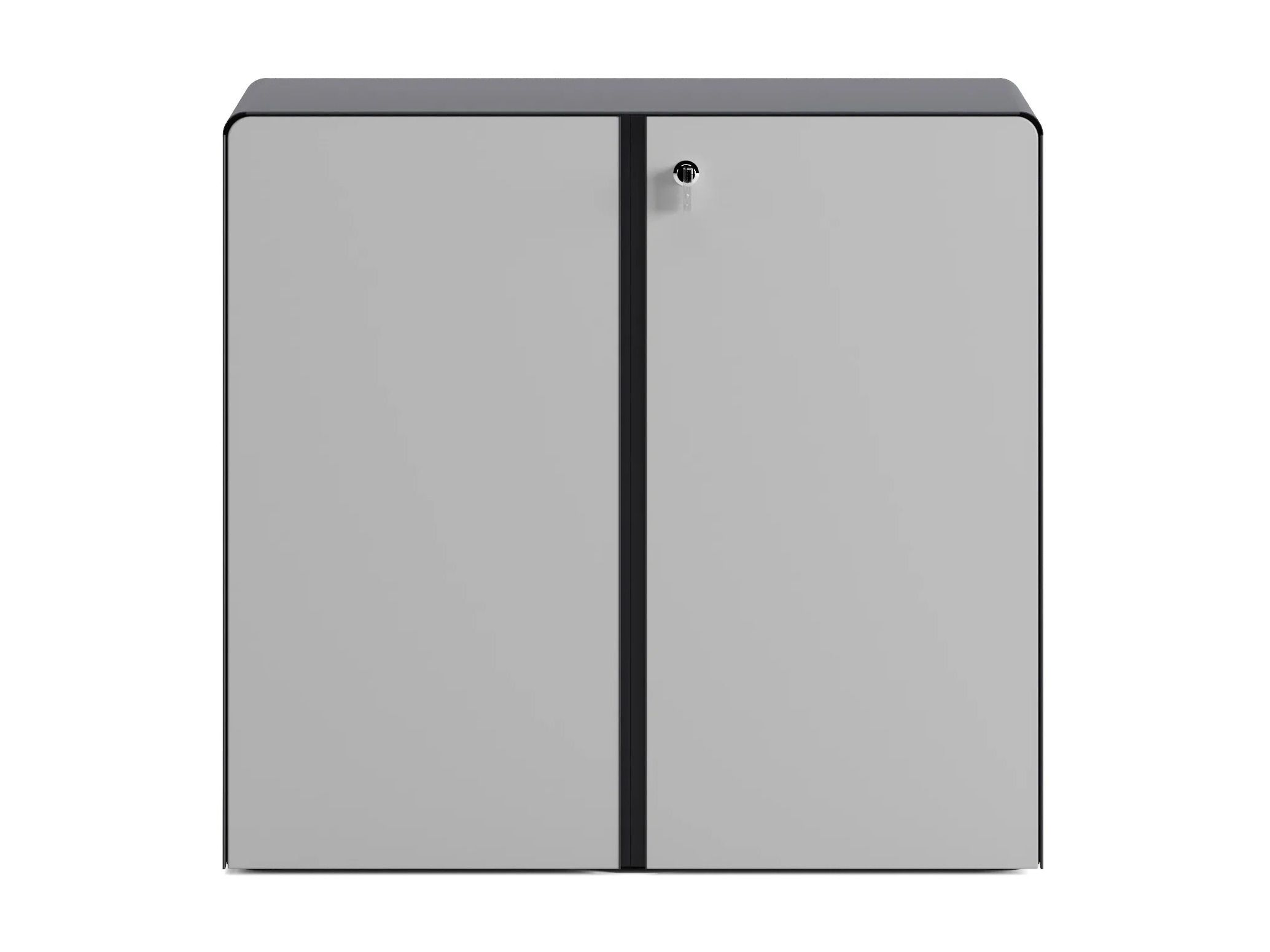Меламиновый низкий офисный шкаф с запирающимися дверями Ersa Steam ARCH-00053479 - Вид №1