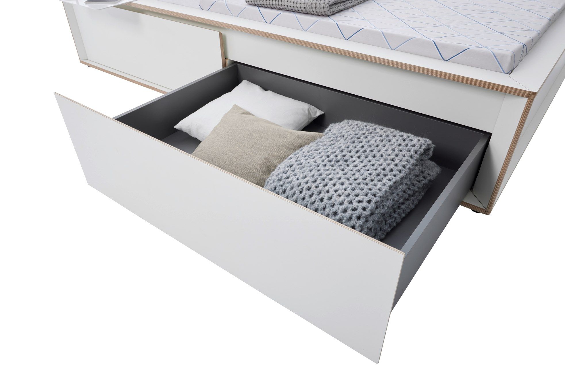 Односпальная кровать для хранения в фанере Müller Small Living SPAZE ARCH-00083318 - Вид №34