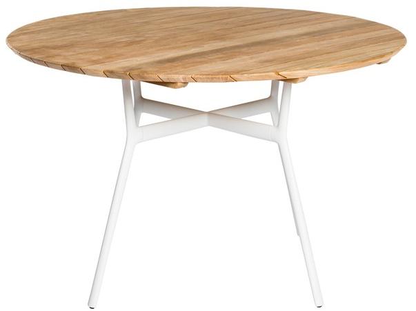 TRIBÙ Круглый садовый стол из алюминия и дерева Branch 07661t/07660t - Вид №3