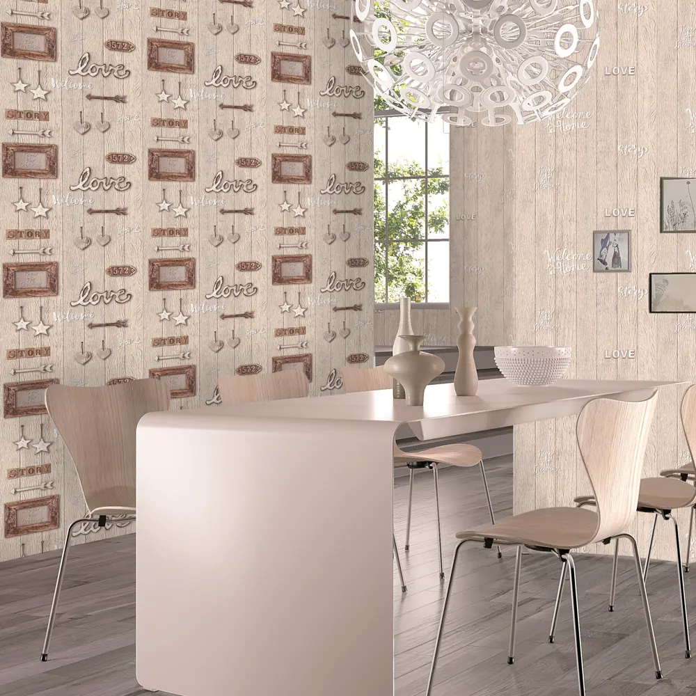 Обои бумажные Стори бежевые 0.53 м 4423 Santreyd STLM-2076297 - Вид №3