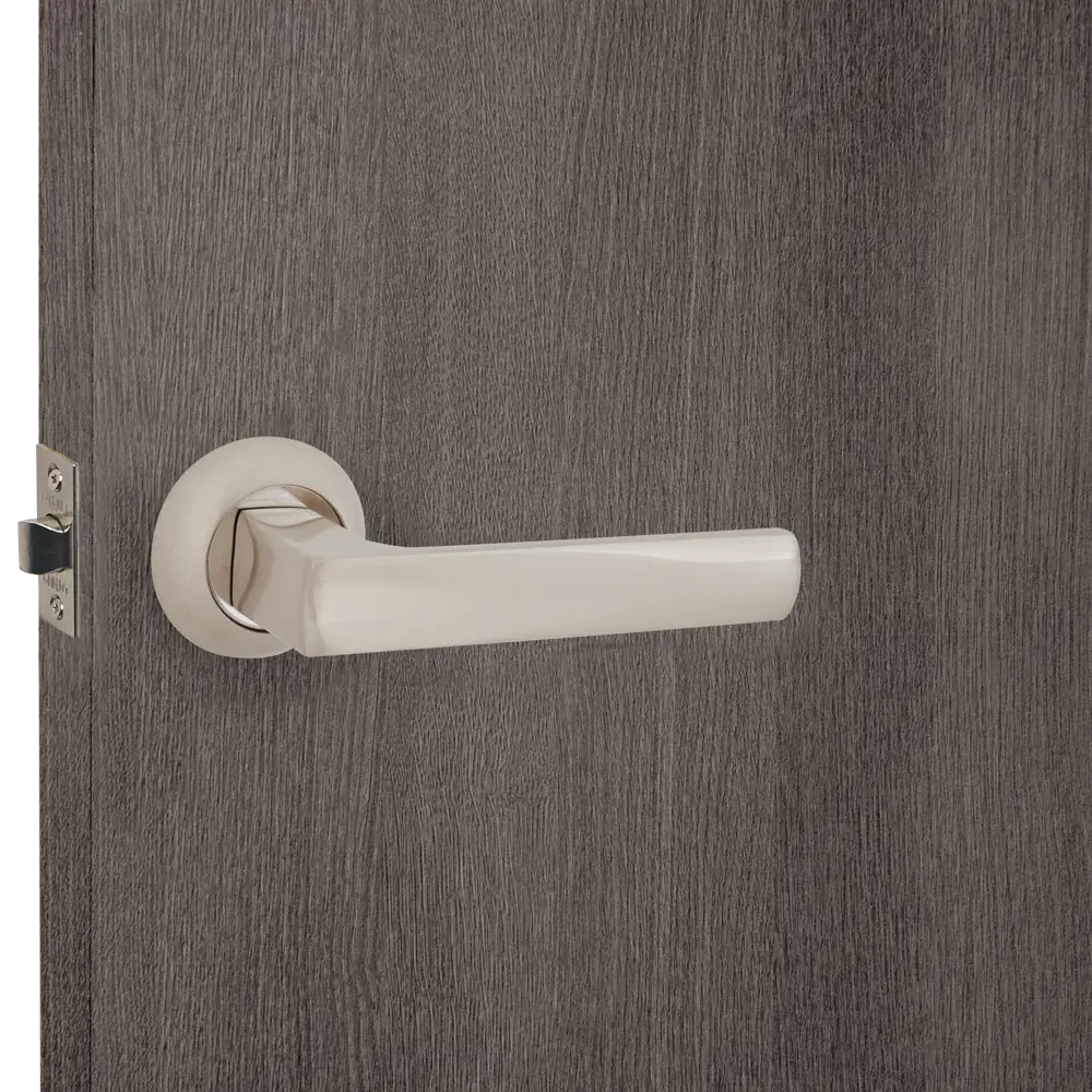 Дверные ручки Punto Ergo без запирания цвет матовый никель/хром STLM-2056309 - Вид №5