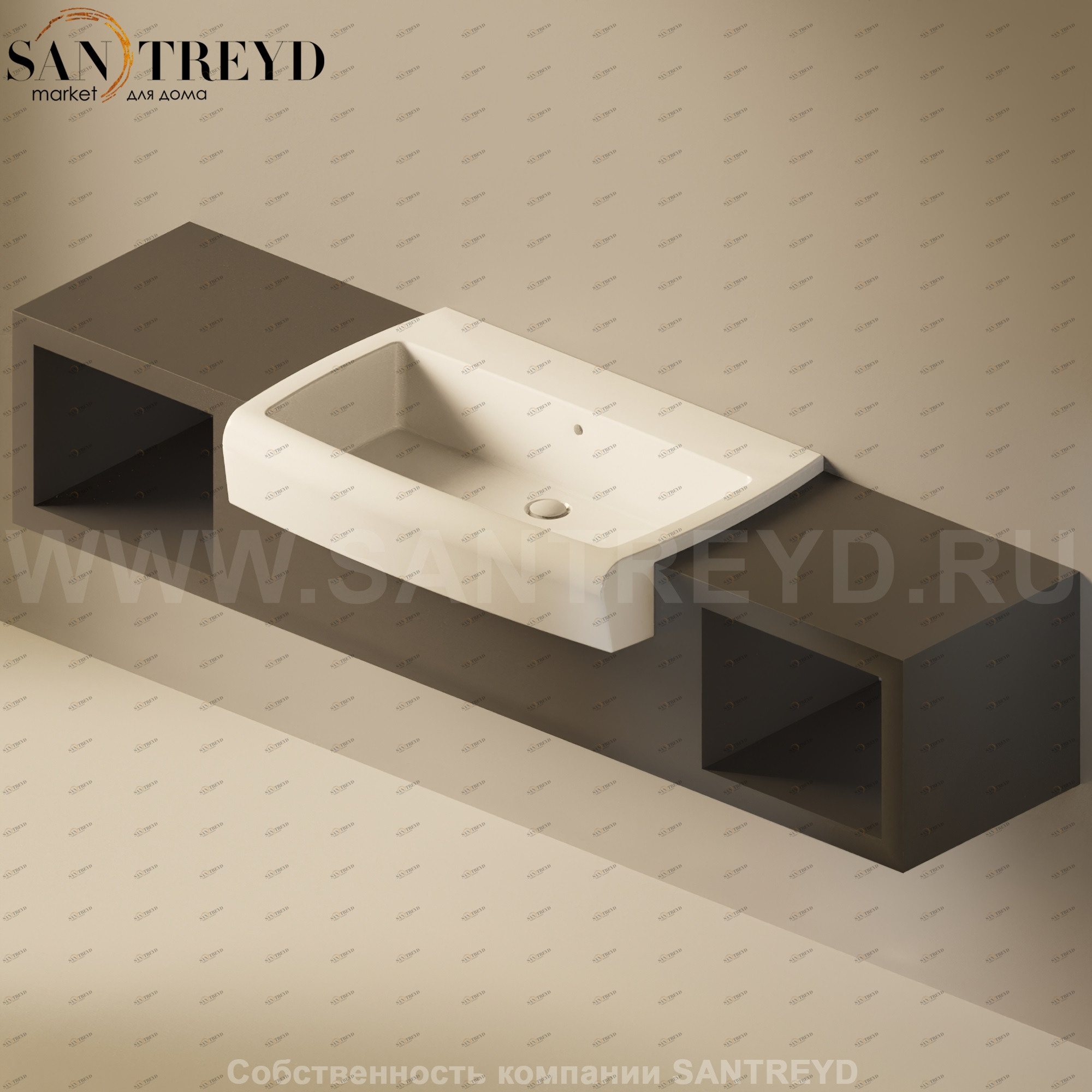 Flaminia UNA Консоль для раковины от 200 до 240 см с местом хранения черная UNA90V2.7006 Ceramica Flaminia UNA90V27006