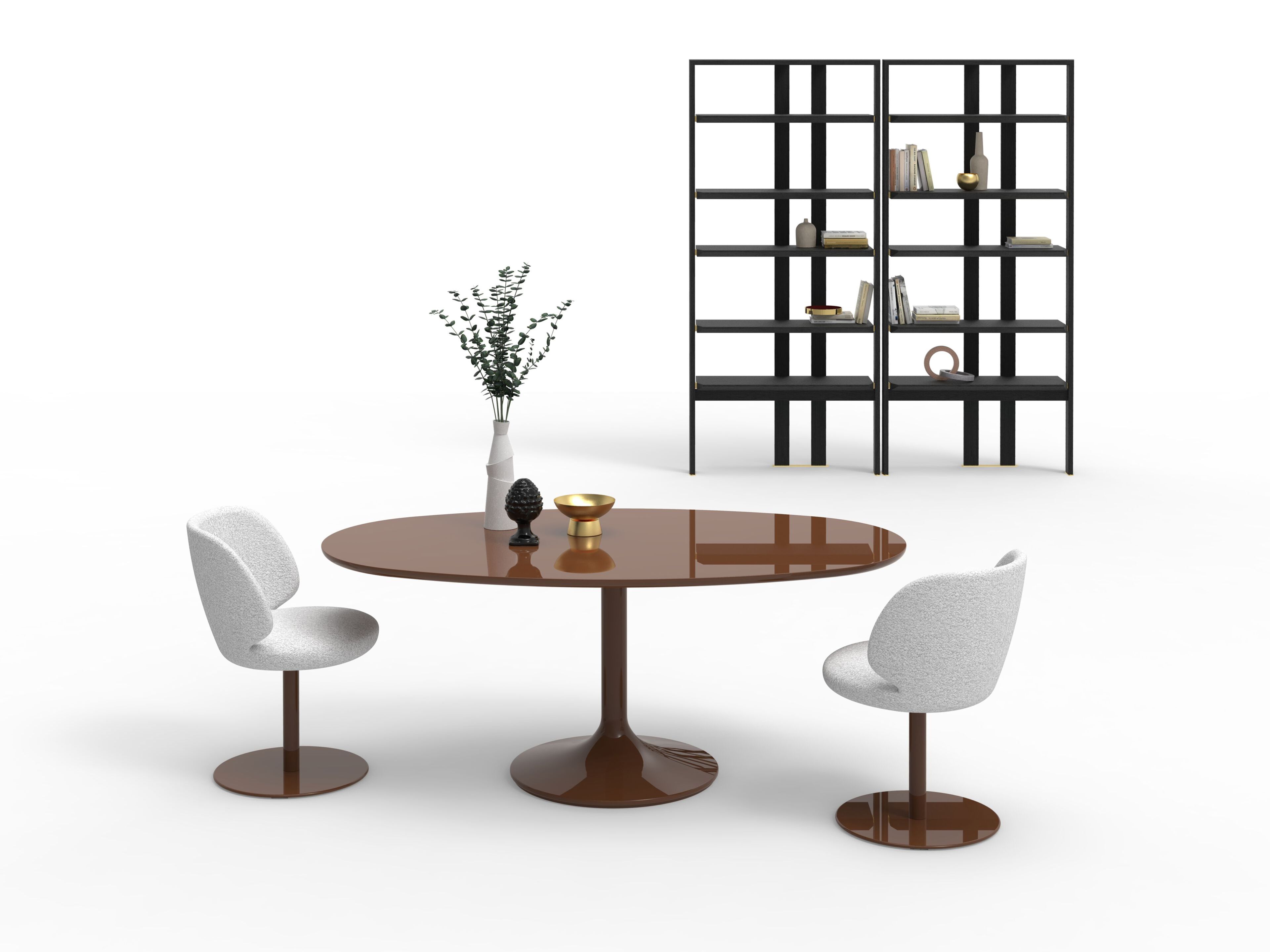 Овальный обеденный стол Vibieffe 4150 TWIST ARCH-00075919