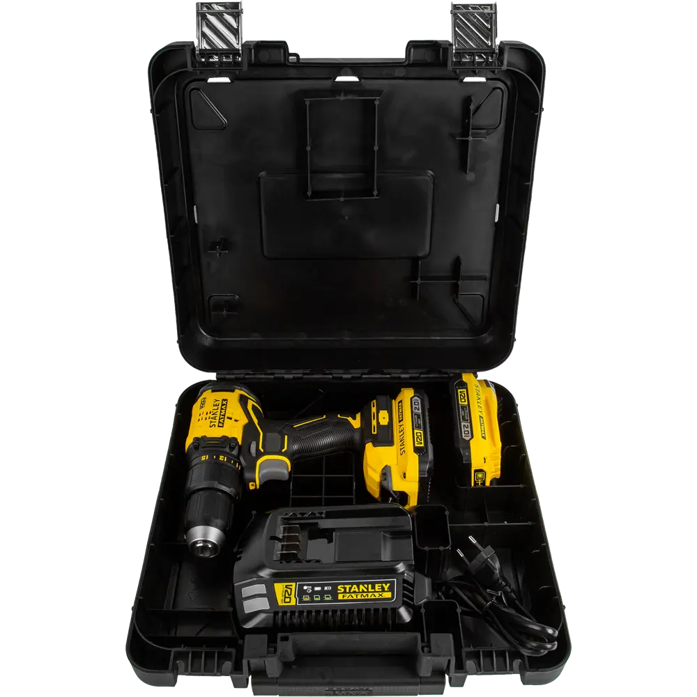 Дрель-шуруповерт аккумуляторная бесщеточная Stanley Fatmax SBD710D2K, 18 В Li-Ion 2x2 Ач STLM-2143486 - Вид №6