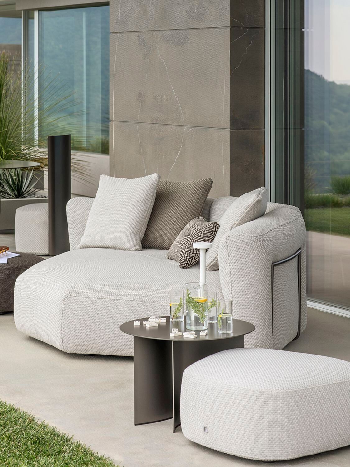 Ткань съемный садовый диван Flou лук ARCH-00078991 - Вид №3