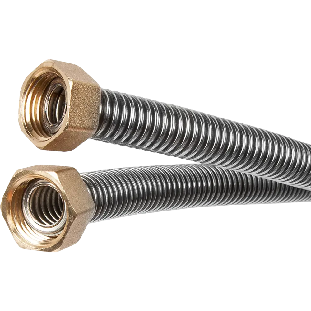 Гибкая подводка для газа сильфонного типа 1/2" ВР 1 м TUBOFLEX STLM-2203478 - Вид №1