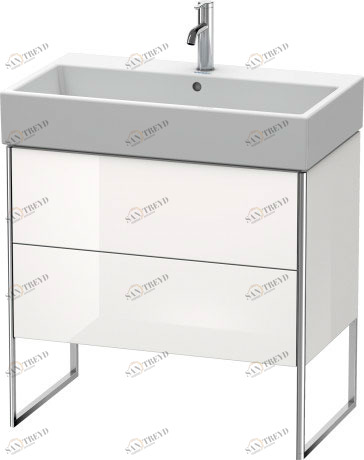 XS447502222 XSquare Тумбочка напольная Белый глянцевый декор Duravit
