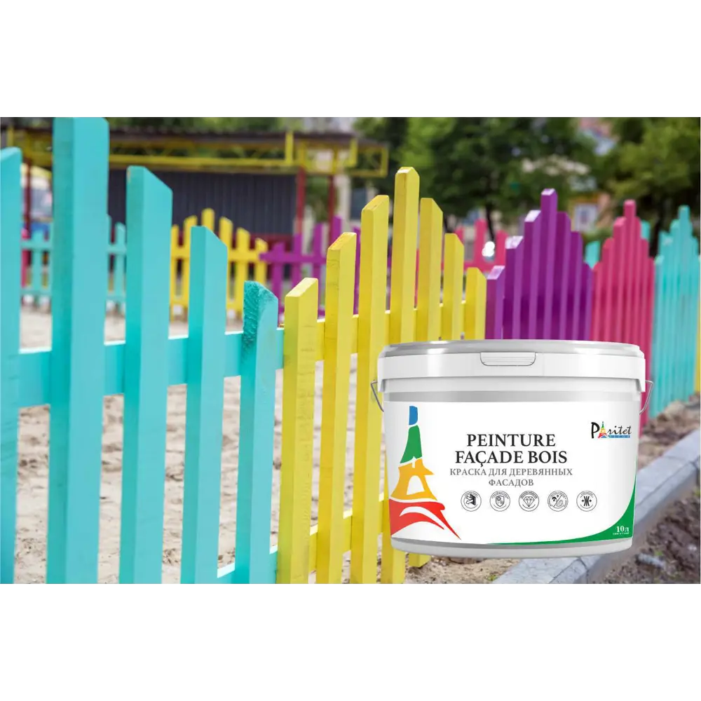 Краска для деревянных фасадов Paritet матовая цвет белый база A 10 л STLM-2051404 - Вид №6