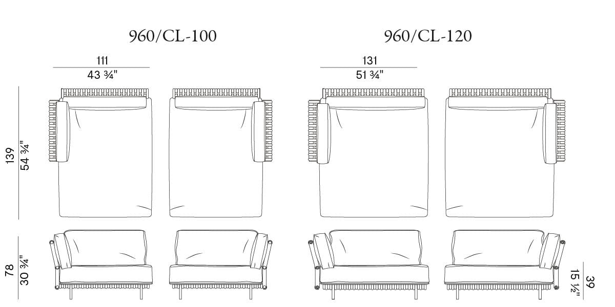 Ткань сад Dormeuse Potocco Soul ARCH-00001031 - Вид №2
