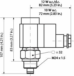 Danfoss EVM - электромагнитные пилотные клапаны EVM (NO) клапан cоленоидный 027B1132  - Вид №3