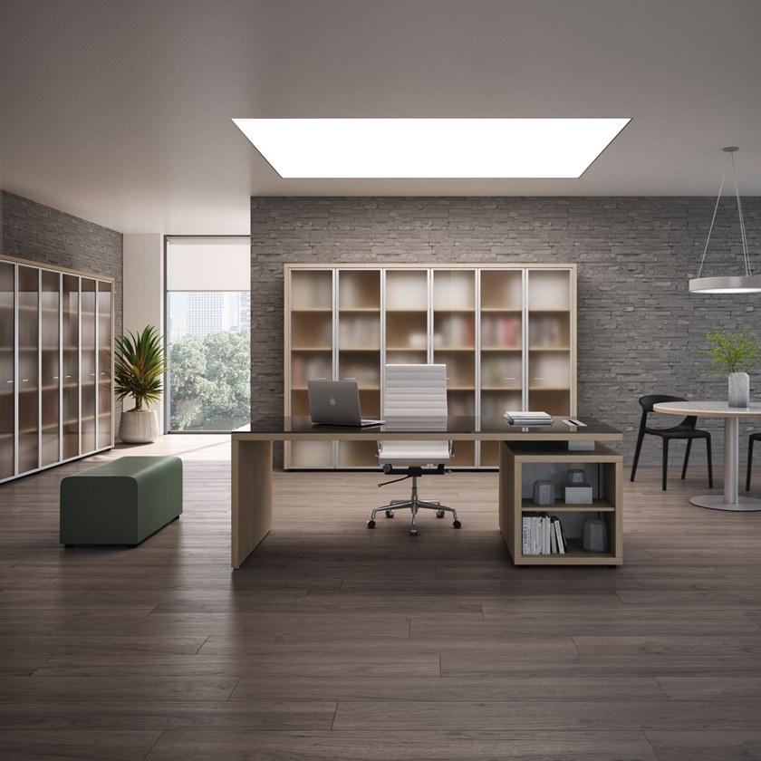 CUF Milano Угловой стол со встроенной полкой Brera sun-id-1495716 - Вид №6