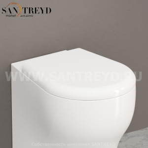 367401 Сидение из термопласта петли хром С ПЛАВНЫМ ОПУСКАНИЕМ БЫСТРОСЪЕМНОЕ 35 см Kerasan K09 Италия