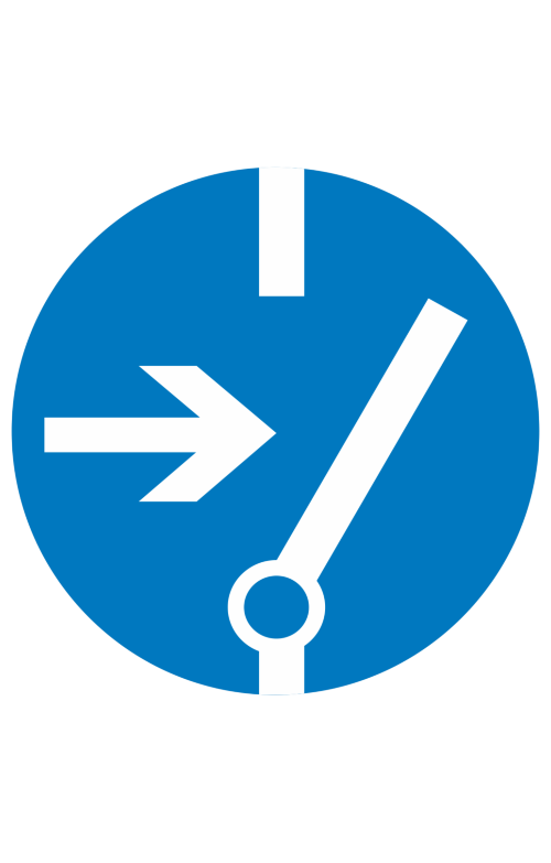 68535 Знак "Отключить перед работой"  Предписывающие знаки размер 100 х 100 мм Спецодежда 