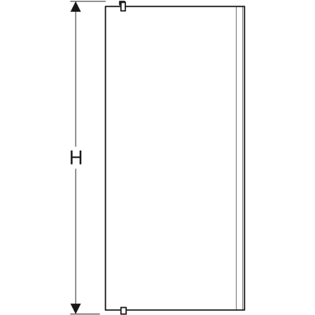 502.017.00.5 Душевая боковая перегородка IDO Showerama 10-20 Geberit  - Вид №3