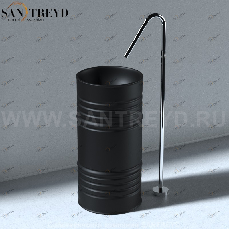 4742K31 Напольная раковина стоящая круглая Kerasan Artwork