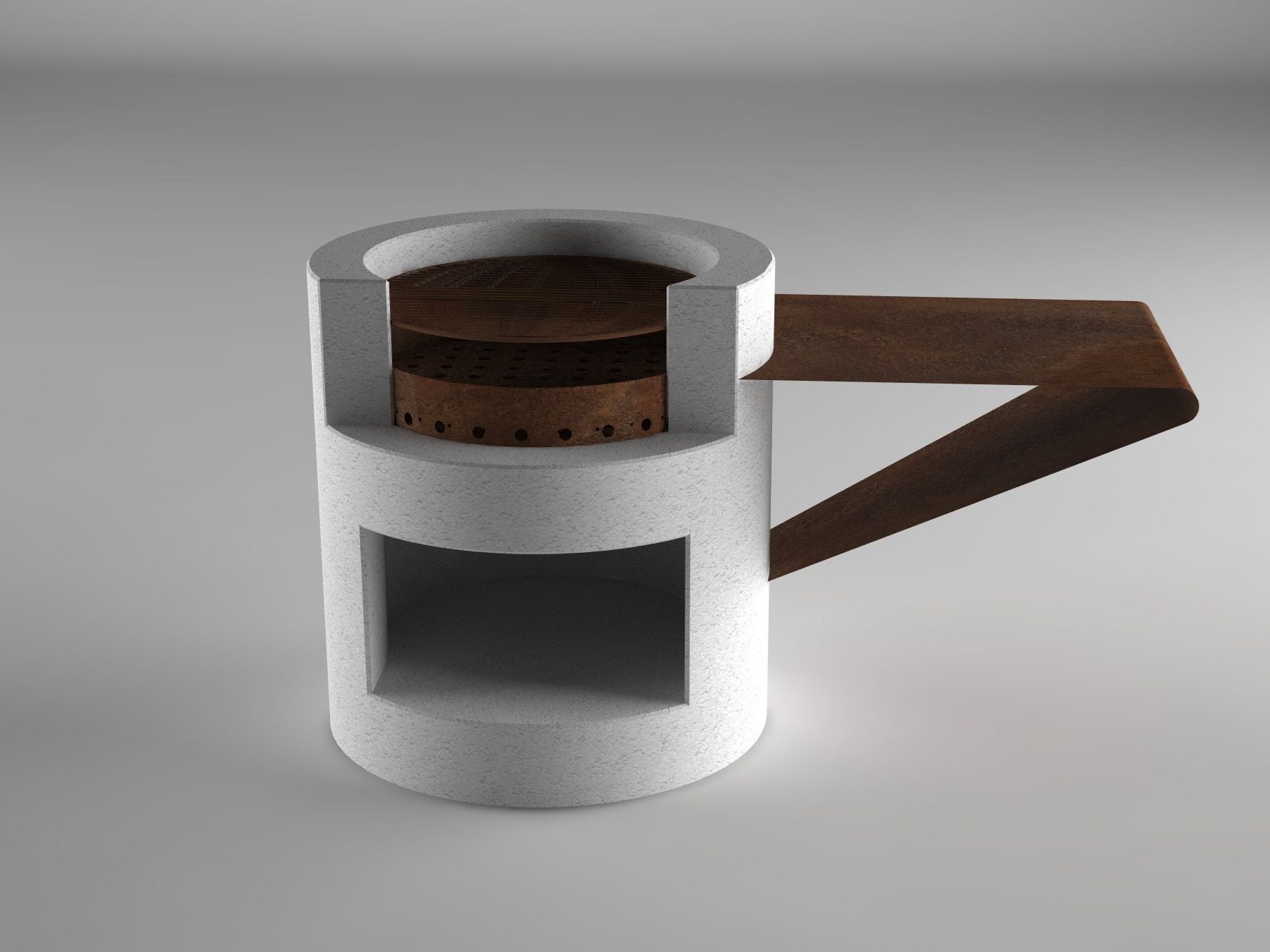 Реконструированный каменный барбекю Viscio Urban Design CILINDRO ARCH-00141765