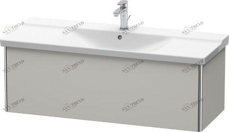 XS408300707 Тумбочка подвесная XSquare #XS4083 1210 x 473 мм Бетонно-серый матовый декор Duravit