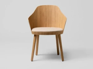 ENEA Стул из дуба со встроенной подушкой Kaiak