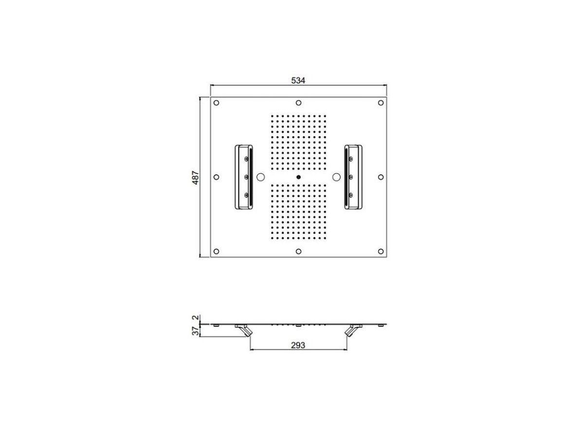 Многофункциональная встраиваемая душевая головка CARIMALI MYDREAM 550X500 ARCH-00078578 - Вид №1
