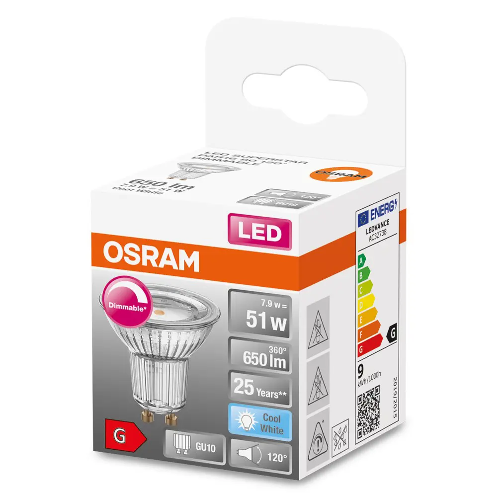 Спот светодиодный Osram диммируемая GU10 8.3 Вт/940 575 Лм 82823884 STLM-2014017  - Вид №4