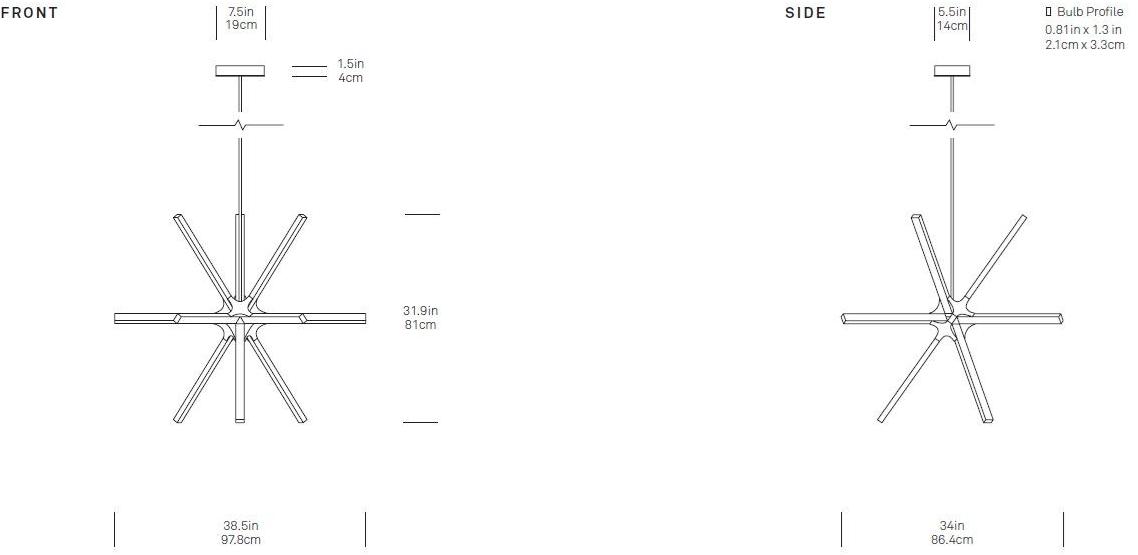 Stickbulb Led подвесной светильник из дерева Boom sun-id-1464884 - Вид №4