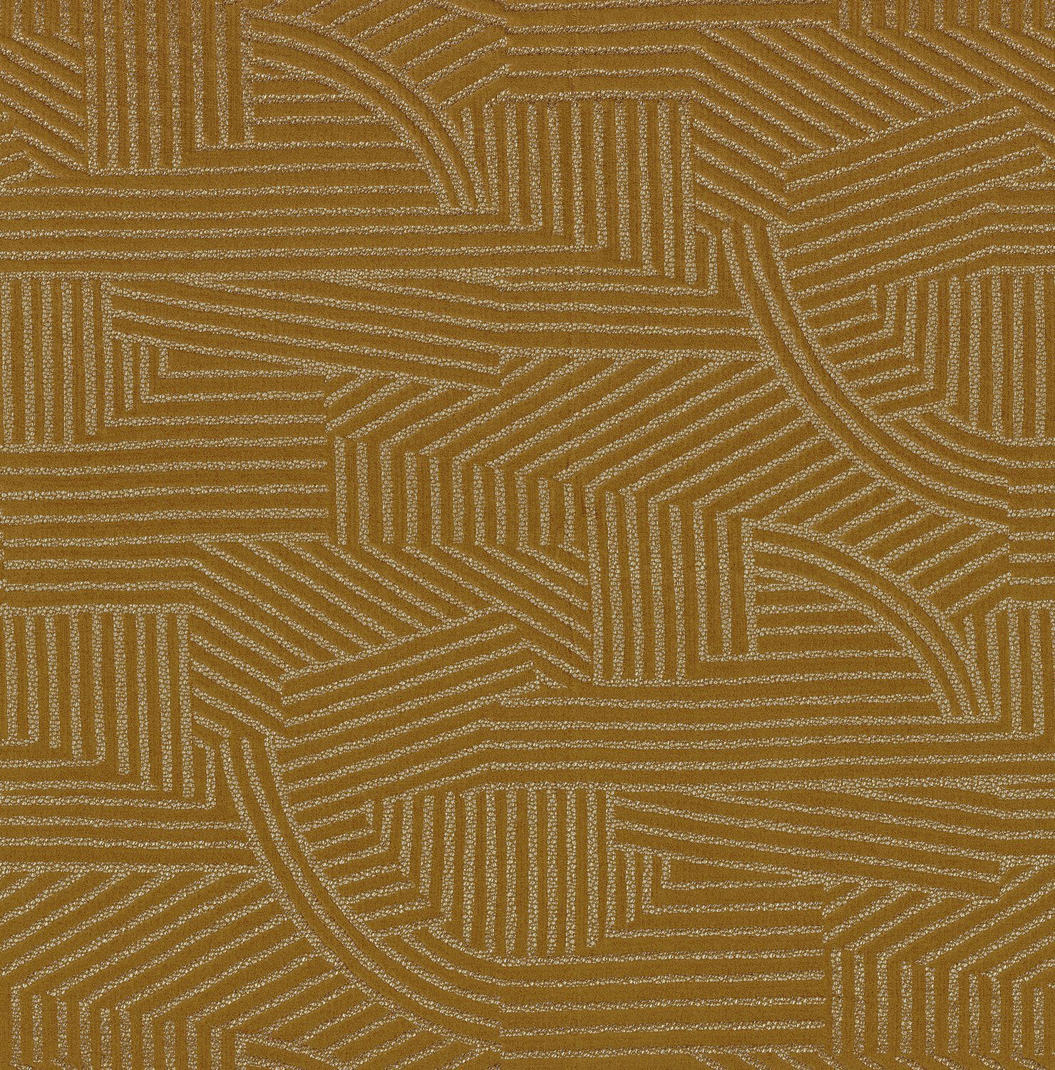 Льняная и полиамидная Жаккардовая однотонная ткань Casamance Luminescence ARCH-00114722 - Вид №7