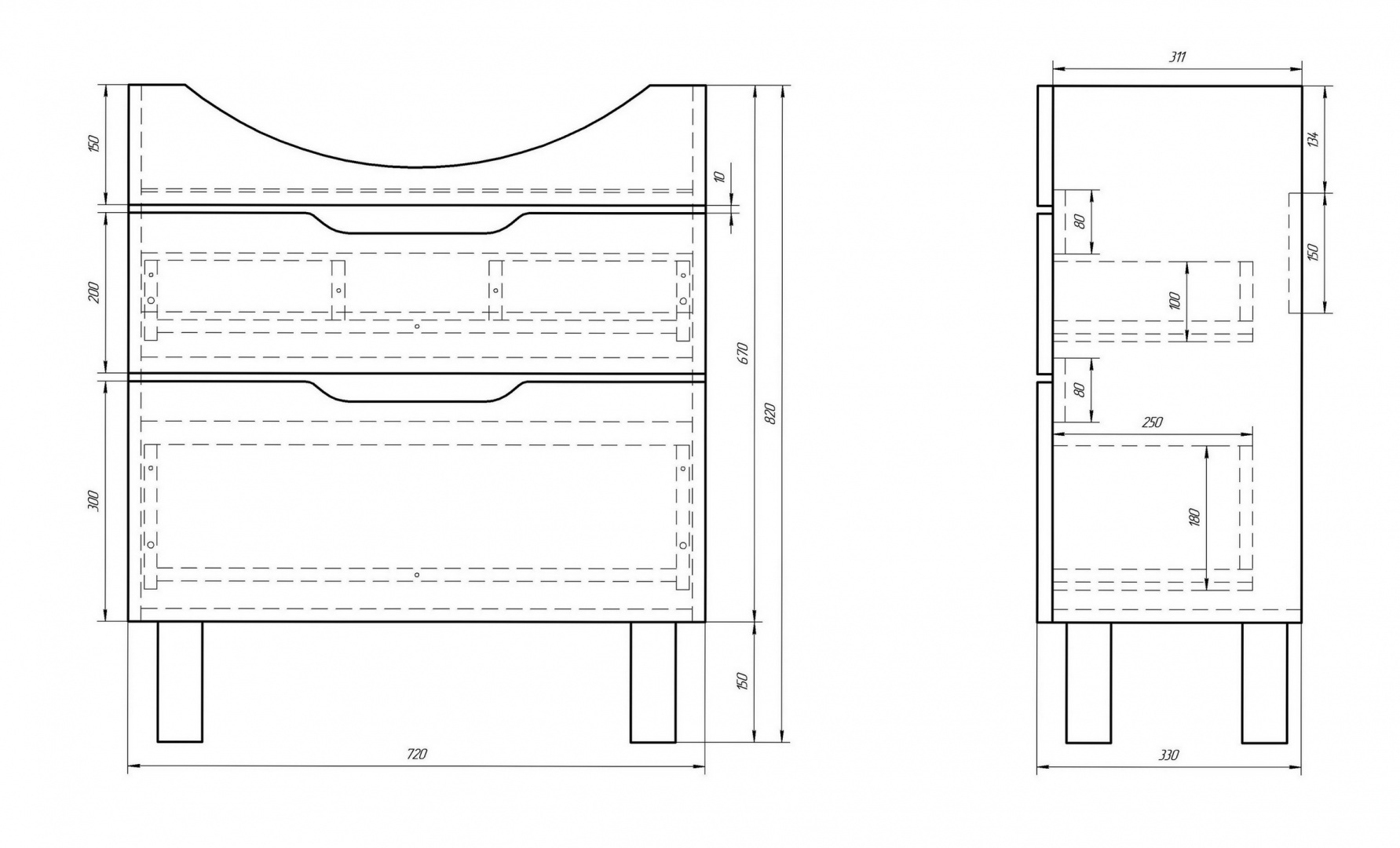 Тумба Laguna Plus 75 DREJA 990106 - Вид №1