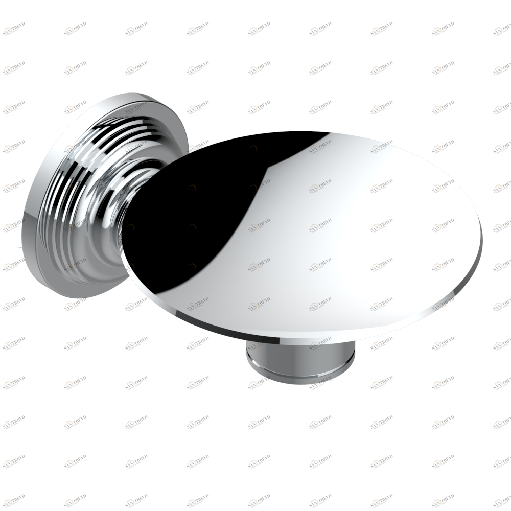 U9G-546 Мыльница настенная Ø 100 мм Thg-paris West coast с ручками-крестиками с белым ониксом Хром U9G-546 CAT.A