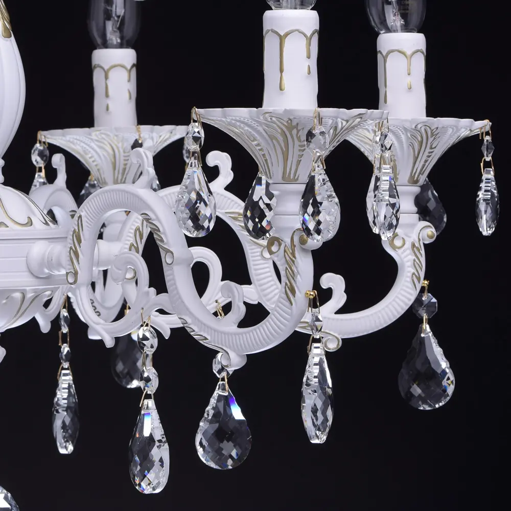 Люстра Свеча 6xE14x60 Вт, металл, цвет белый Maytoni STLM-2170380 - Вид №8