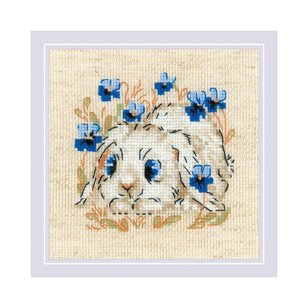 1877 Набор для вышивания Маленький зайка 13 х 13 см RIOLIS Сотвори Сама 