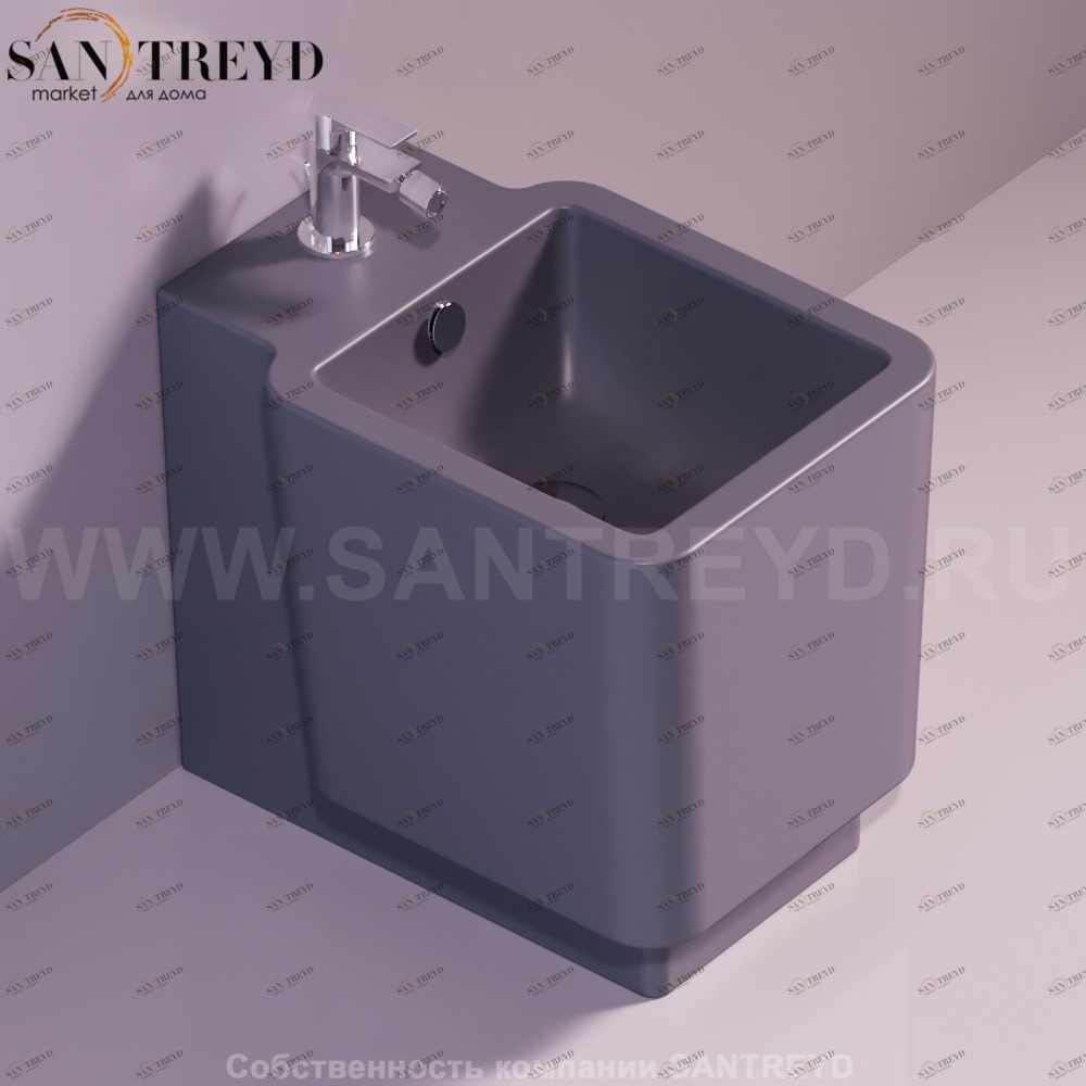 FL62ANTRACITEMATT Биде напольное Flow Simas