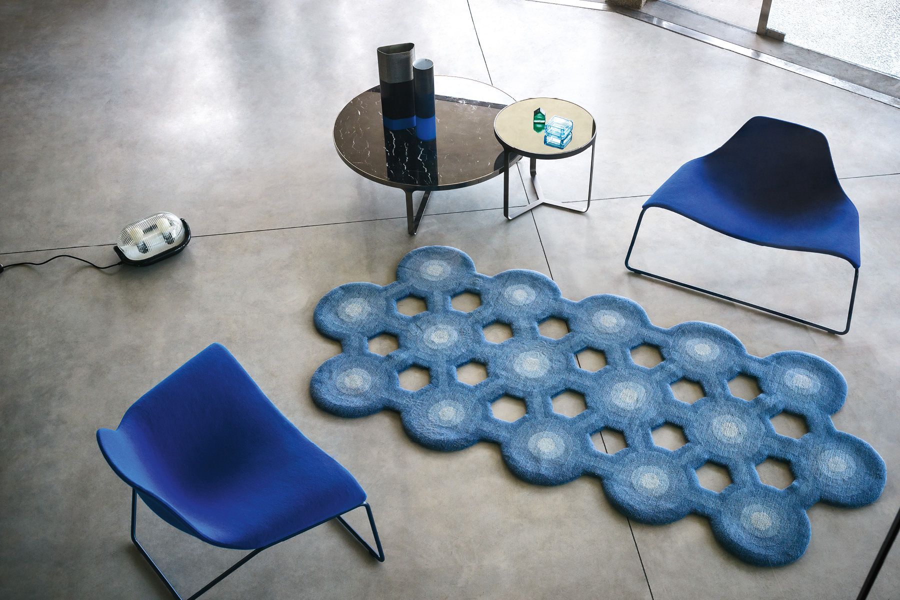 Мраморный круглый низкий журнальный столик Tacchini CAGE ARCH-00061441 - Вид №5