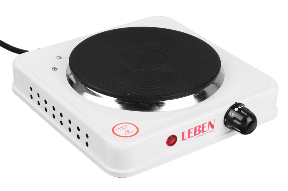 9937475 Плита компактная электрическая LEBEN 475-038 белый STDN-0090061 - Вид №1