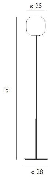 millelumen Торшер из алюминия и стекла Murea sun-id-1372590 - Вид №1