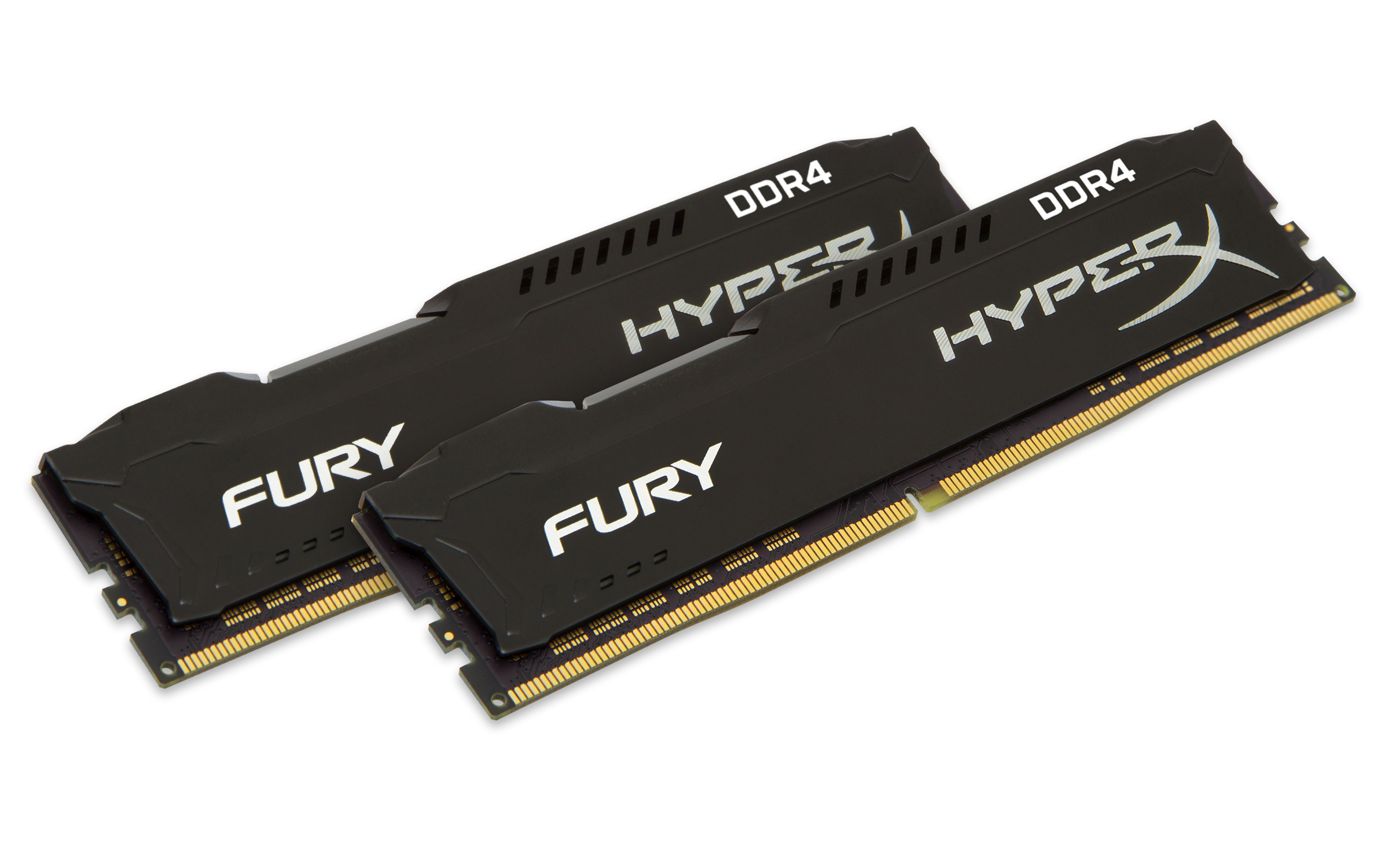 HX424C15FBK2/8 8gb 2400mhz ddr4 cl15 dimm (kit of 2) hyperx fury black Kingston Santreyd  - Вид №1
