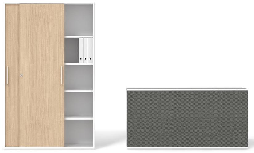 Bralco Высокий офисный шкаф с раздвижными дверцами sun-id-1438795 - Вид №3