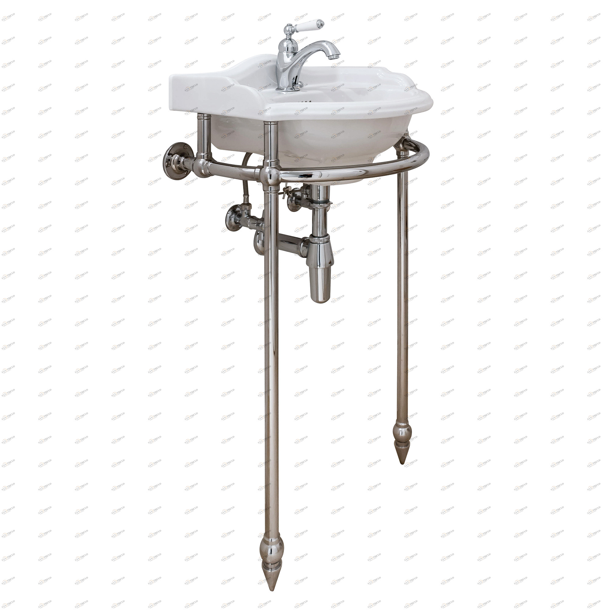 Traditional bathrooms Раковина РИЧМОНД средняя с консолью Cs-ch-062 Richmond