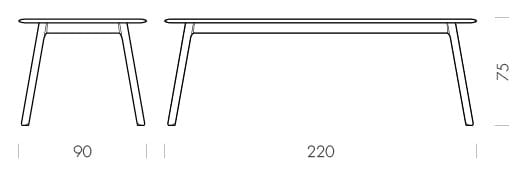 Прямоугольный дубовый стол Gazzda TESKA ARCH-00143149 - Вид №37