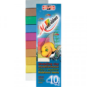 013171000000RU Набор пластилина №2 200 г ( в картонной упаковке ) 10 цв. в картоне KOH-I-NOOR Hardtmuth