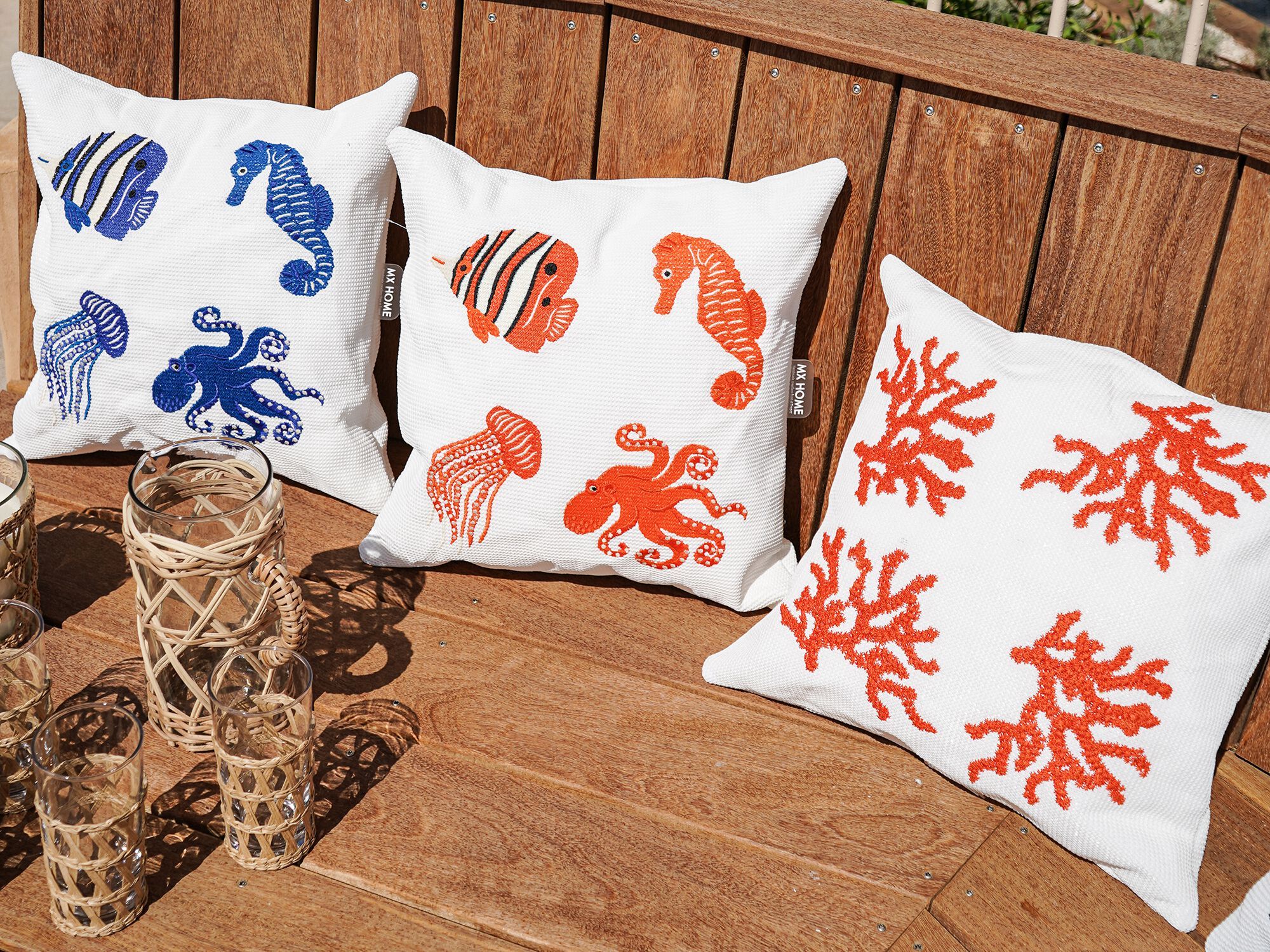 Наружная ткань квадратная подушка с рисунком MX HOME CBPB / CBPO ARCH-00140277 - Вид №1