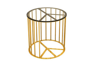 Круглый алюминиевый пуф