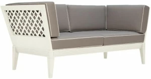 JANUS et Cie 2-х местный алюминиевый диван Quadratl