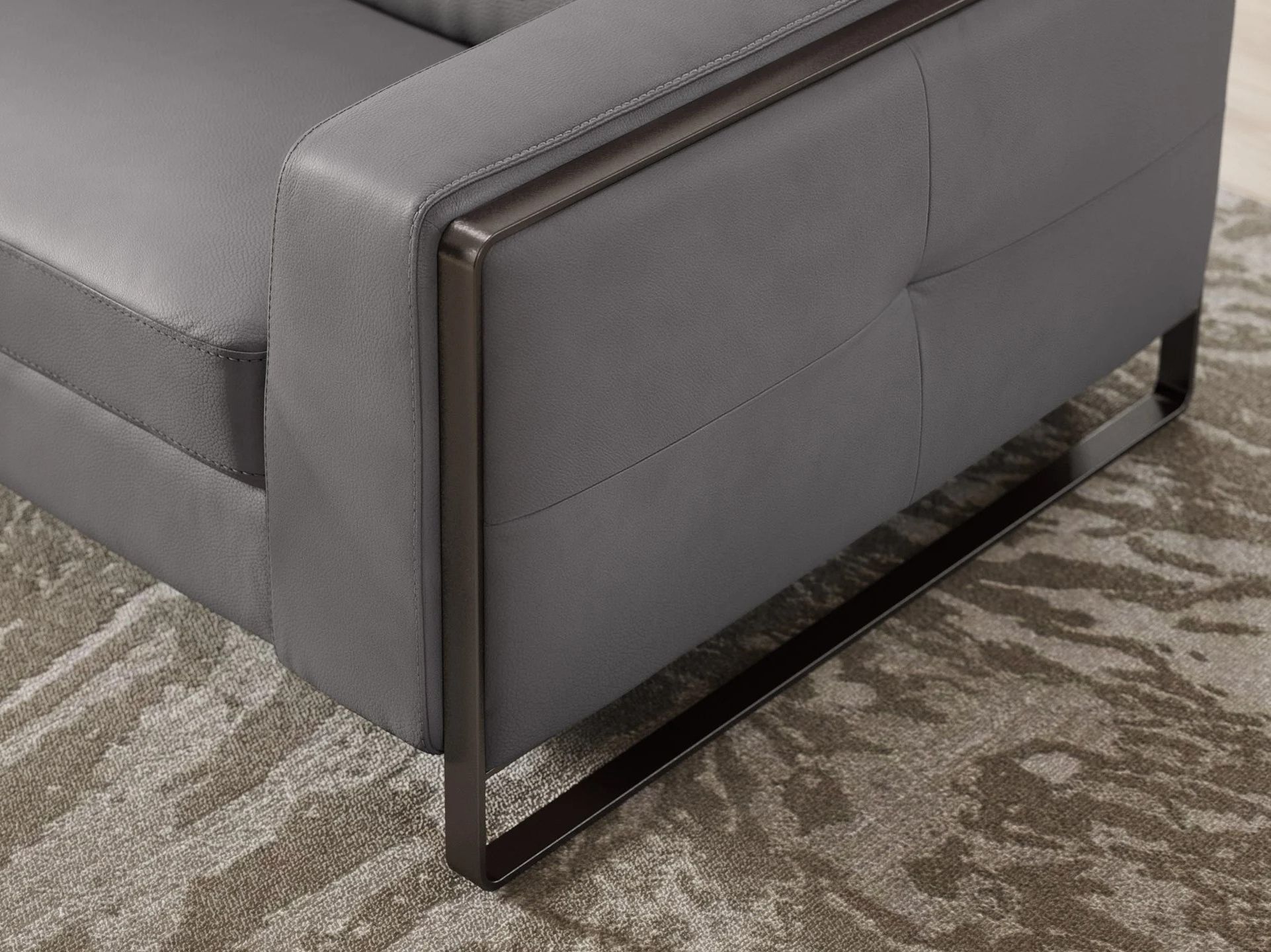 Кожаный угловой диван Sofanella Manzano ARCH-00068424 - Вид №2