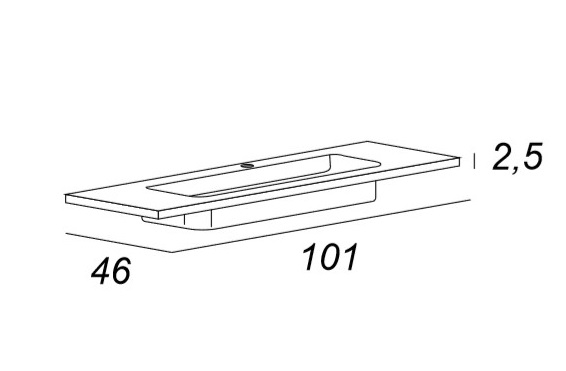 Мебель для ванной CEZARES TIFFANY 101 Bianco opaco 54951 - Вид №4