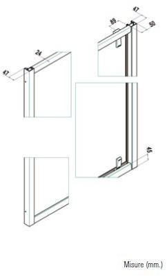 Samo Душевая кабина ниша с распашной дверцей Eccelsa sun-id-1493958 - Вид №3