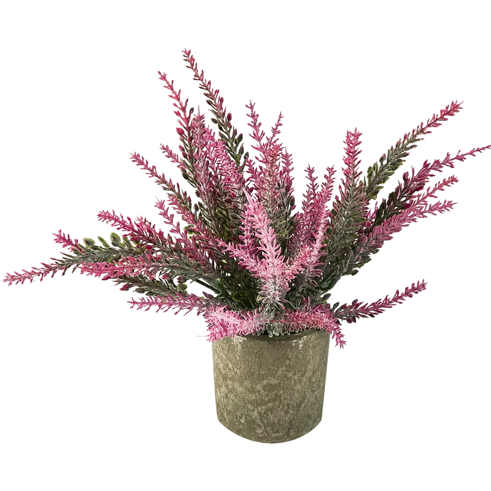 88999724 Искусственное растение Вереск розовый пластик 24 см STLM-0812899 Santreyd 