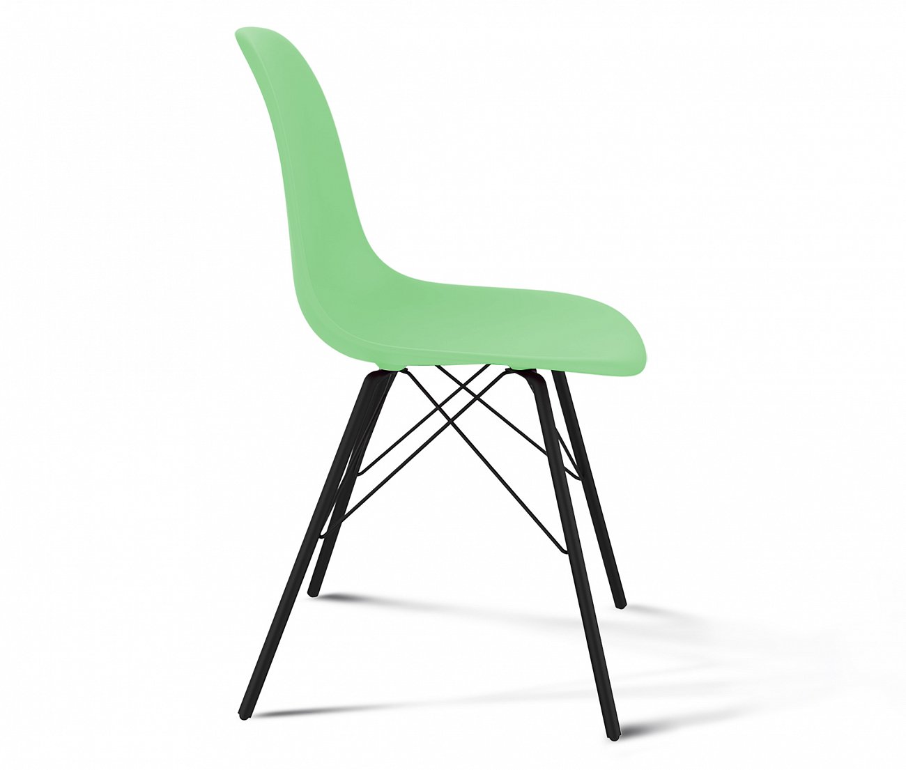 Стул DSR PP мятный S37 (eames style) SHEFFILTON ДИЗАЙНЕРСКИЕ, EAMES STYLE 015581 Зеленый  - Вид №1